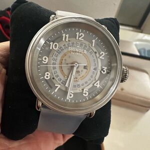 Shinola Silver and Gray Dial Watch